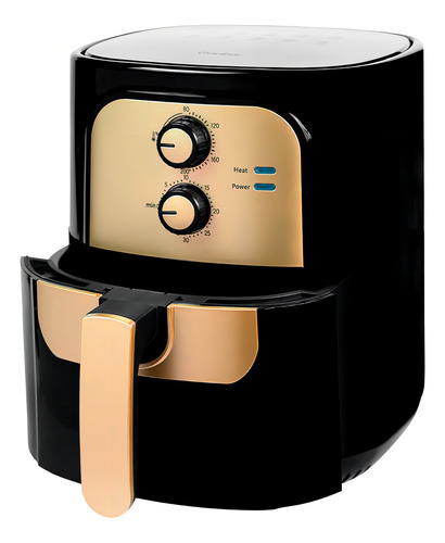 Air Fryer Gaabor Magno Af65m-bk01a 5,5l Preto/dourado Preto Com Dourado