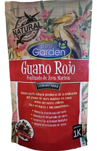 Guano Rojo 1kg. Best Garden