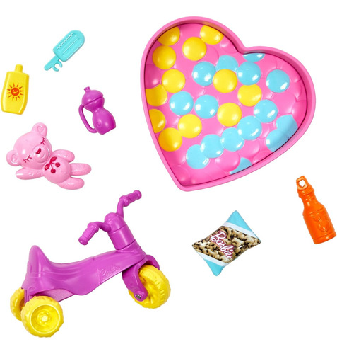 Barbie Skipper Niñera Castillo Inflable Set De Juego