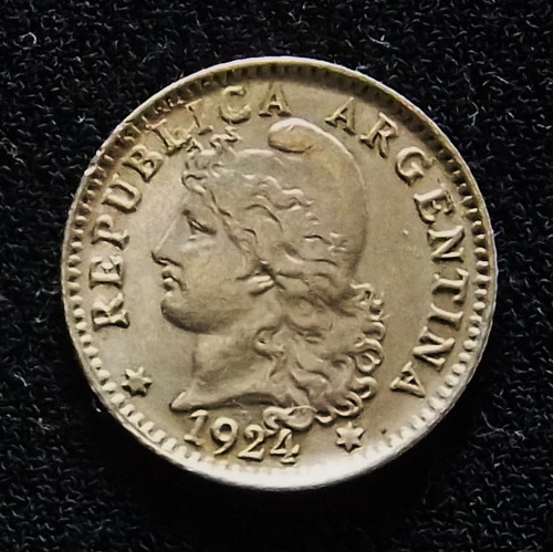 Argentina 5 Centavos 1924 Exc Cj 155