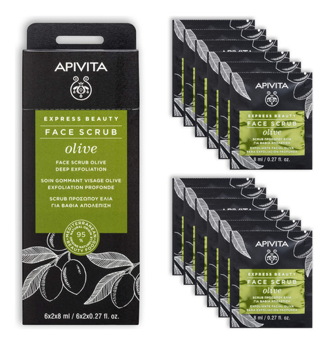 Apivita Express Beauty - Exfoliante Facial De Oliva Para Exf