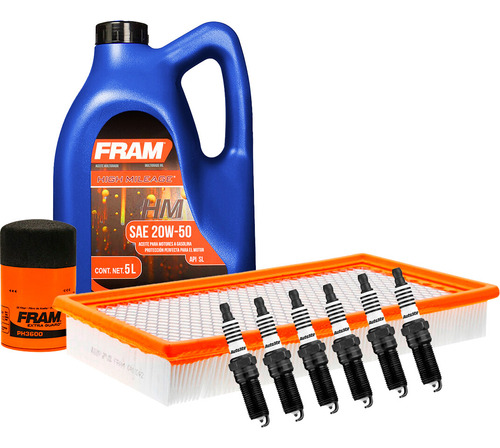 Afinación Platino 20w50 2 Filtros Fram A Flex V6 3.5l 09