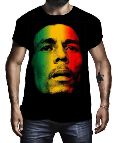 Camiseta Camisa Personalizada Cantor Rei Reggae Bob Marley 1