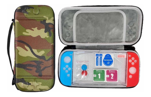 Kit Funda Y Protector Nintendo Switch Militar