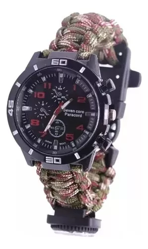 Reloj Táctico Militar Supervivencia Malla Paracord Colores • Pagani Shop
