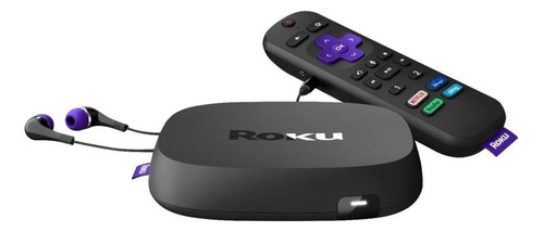 Roku Ultra 4800 de voz 4K preto com 2GB de memória RAM