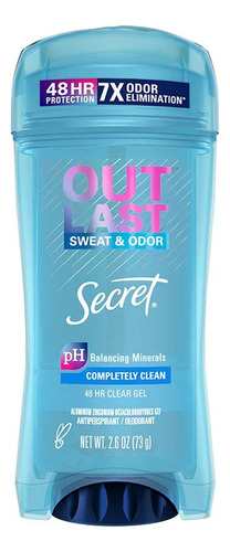 Desodorante Secret Outlast Gel Completely Clean 73gr