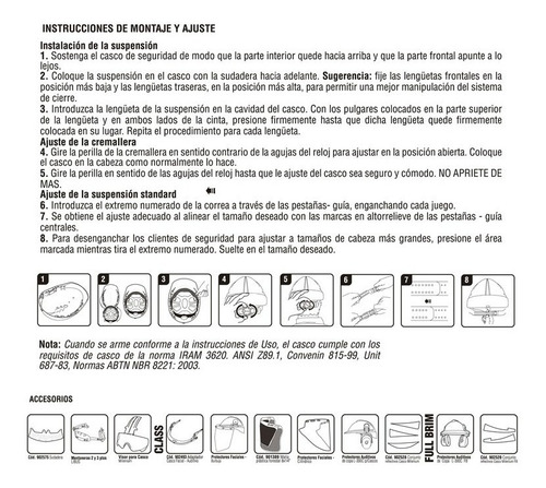 Imagen 5 de 8 de Casco Seguridad Libus Arnés Cremallera C Rueda Trabajo Obra