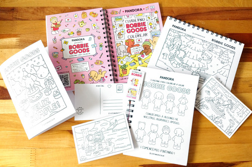 Cuaderno Bobbie Goods Para Colorear Ositos Pintar + Stickers