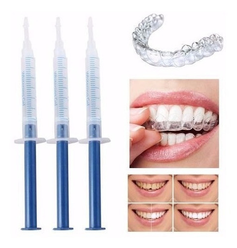 Kit Clareamento Dental Whiteness 44% Carbamida 3 Seringas