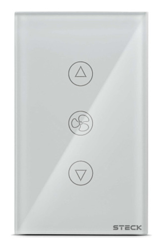 Smcv1bs1 Interruptor Ventilador Touch Wifi Smarteck 4x2 