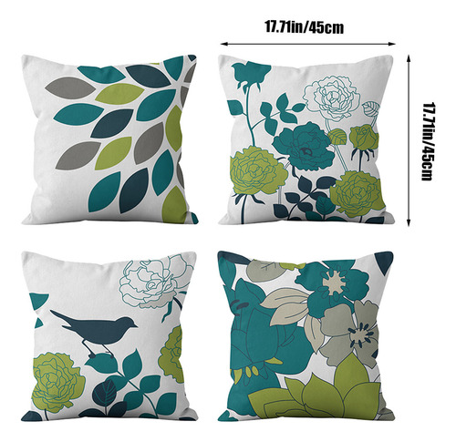 Funda De Almohada W, 4 Unidades, Estilo Veraniego, Estilo Na