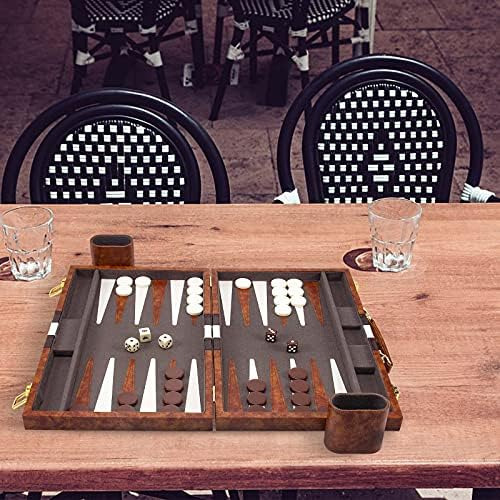 Amerous Backgammon Set, Juego De Mesa Clásico De 15 Pulgadas