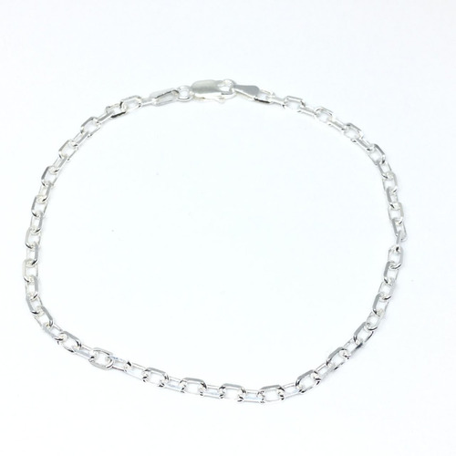 Pulsera Forcet Hombre Fina 20 Cm Plata Italiana 925