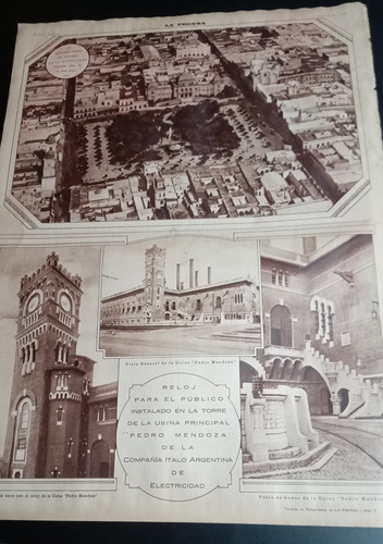 Suplemento La Prensa Año 1928 Neuquén Tucumán Torre Usina (Usado)
