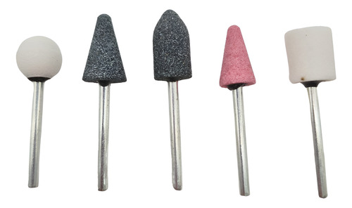 Piedras Montadas De Desbaste Chicas Para Taladro X 5 Pcs 1/8