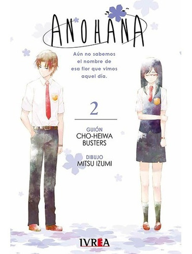 Manga Anohana Vol. 2 Ivrea Argentina