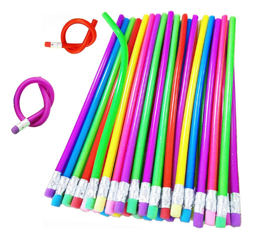 Lápiz Flexible Retorcido Con Goma Set 10 Piezas