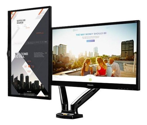 Suporte North Bayou NB F160 de mesa para TV/Monitor de 17" até 27" preto