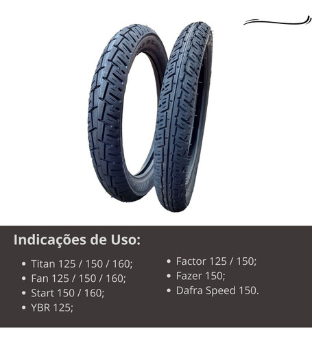Par Pneu Cg 125 150 Fan Titan Ks Es Esd Tras.+ Diant