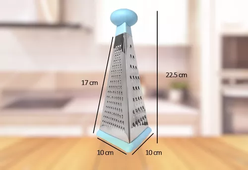 Rallador Queso Manual Base Silicona Acero Inoxidable 23 Cm