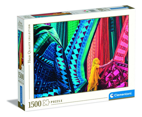 Rompecabezas Textiles Y Colores 1500p Clementoni Telas Ondas