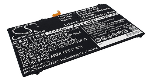 Bateria Repuesto Mah Para Samsung Galaxy Tab Lte-a Td-lte