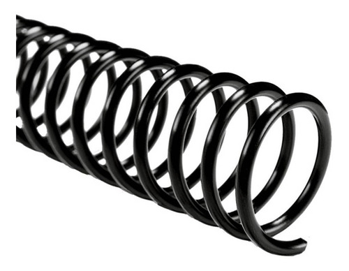 Imagen 1 de 3 de Espirales Pvc Plastico 9mm X 50uni Espiraladora Encuadernado
