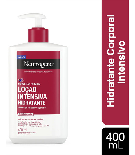 Hidratante Corporal Neutrogena Norwegian S/Fragrância, 400ml