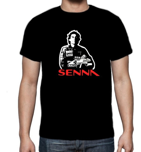 Remera Ayrton Senna Automovilismo F1 Calidad (premium)