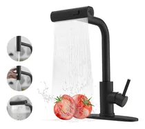 Comprar Banna 3 En 1 Llave Mezcladora Para Fregadero Llave De Agua Cocina Grifería De Cocina Monocomando Canilla Griferías Convencionales Mezcladora Para Fregadero Flexible Llave Cocina Puede Sacar Negro Mate