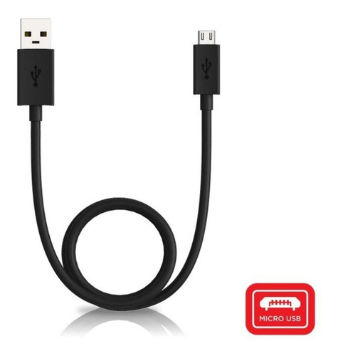 Imagen 2 de 4 de Cable Motorola Original Tipo Usb Micro (v8) 1mt