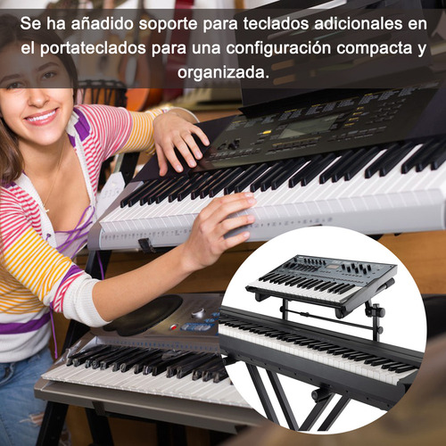 ~ Soporte Universal De Segundo Nivel Para Teclado De Piano