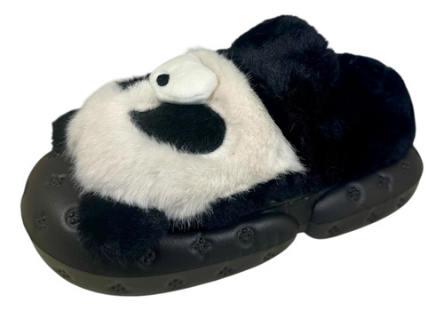 Pantuflas Mujer Dama Peluche Corderito Personaje Panda