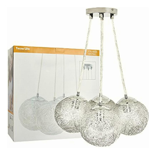 Tecnolite Lámpara Colgante, Color Aluminio Ctl-6023