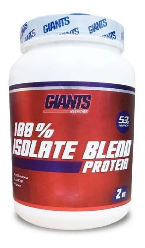 100% Isolate Blend Protein - Giants Nutrition 2kg Sabor Morango