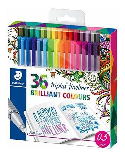 Rotuladores Staedtler 334 C36jb Triplus 36 Colores