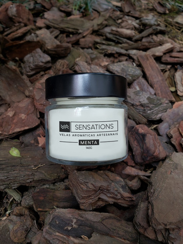 Imagem 3 de 8 de Menta - Vela Aromática Perfumada Decorativo 140g