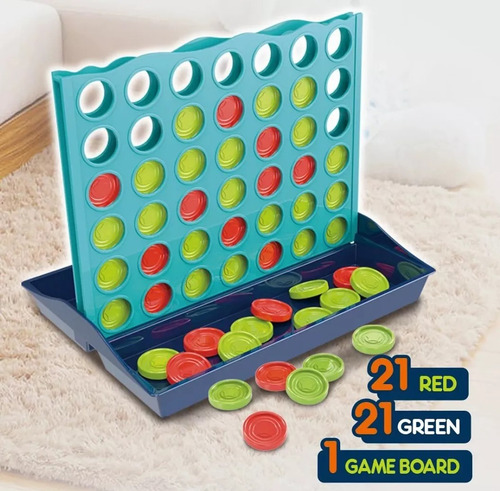 Juego Connect Conecta 4 Forma 4, Juego De Mesa, Estrategia