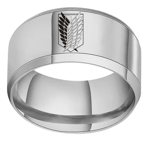 Anillo Numero 7 Shingeki No Kyojin Reconocimiento Plateado