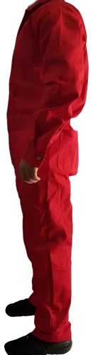 Overol Gabardina Uso Rudo Ind 100% Algodon Tallas Y Color Nf Rojo Ch / 36