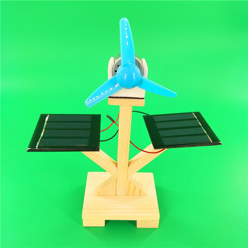 Kit De Maqueta De Ventilador Con Energía Solar Para Bricolaj