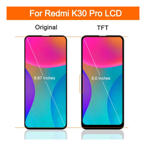 Pantalla Lcd+pantalla De Marco For Redmi K30 Pro F2 Pro Tft