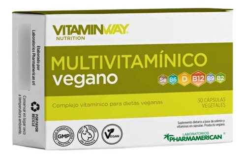 Complejo Multi Vitaminico Vegano B12 Selenio - Vitamin Way