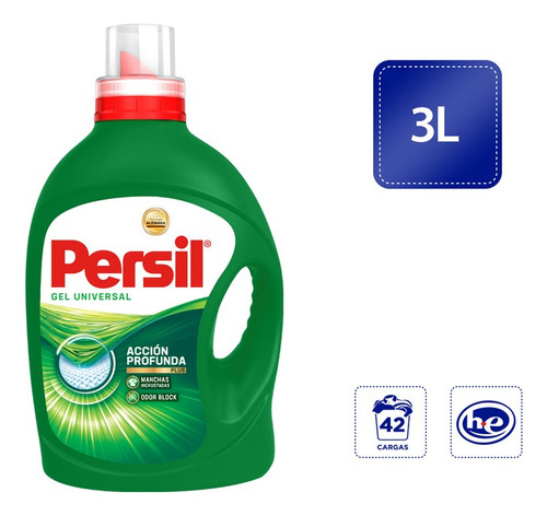 Detergente Líquido Persil Universal Acción Profunda Plus 3l