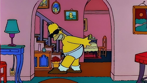 Playmates Toys The Simpsons Wos Casual Homer Original