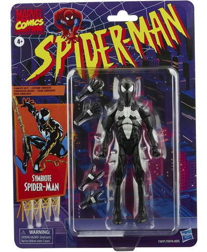 Spiderman Simbiote Black Suit Marvel Legends Retro (Reacondicionado)