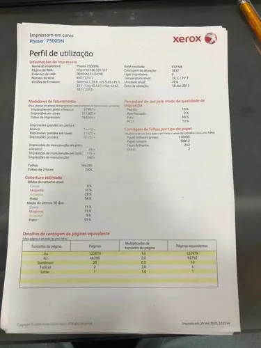 Impressora Xerox Phaser 7500 Laser Colorida A3 | MercadoLivre