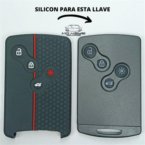 ` Silicón Funda Tarjeta Llave Renault Koleos Fluence Captur