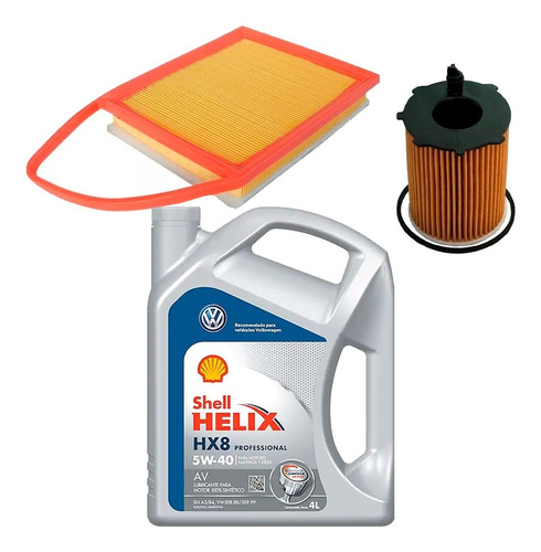 Kit Filtros Aceite Y Aire + Shell Hx8 Peugeot 308 1.6 Hdi